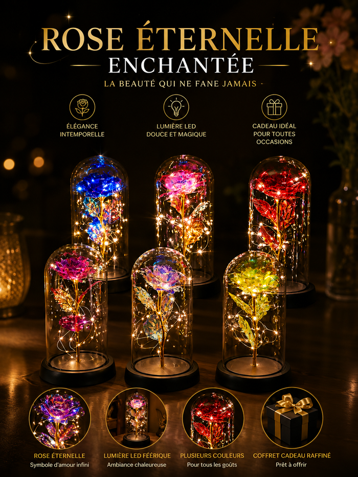Rose Lumineuse LED - Cadeau Romantique