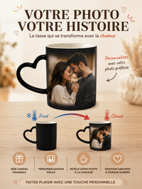 Tasse Magique Personnalisée - Photo & Texte Révélés à la Chaleur
