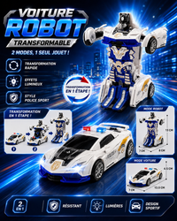 Voiture Robot Transformable - Jouet Enfant