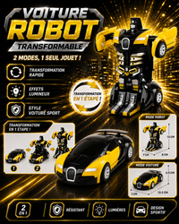 Voiture Robot Transformable - Jouet Enfant