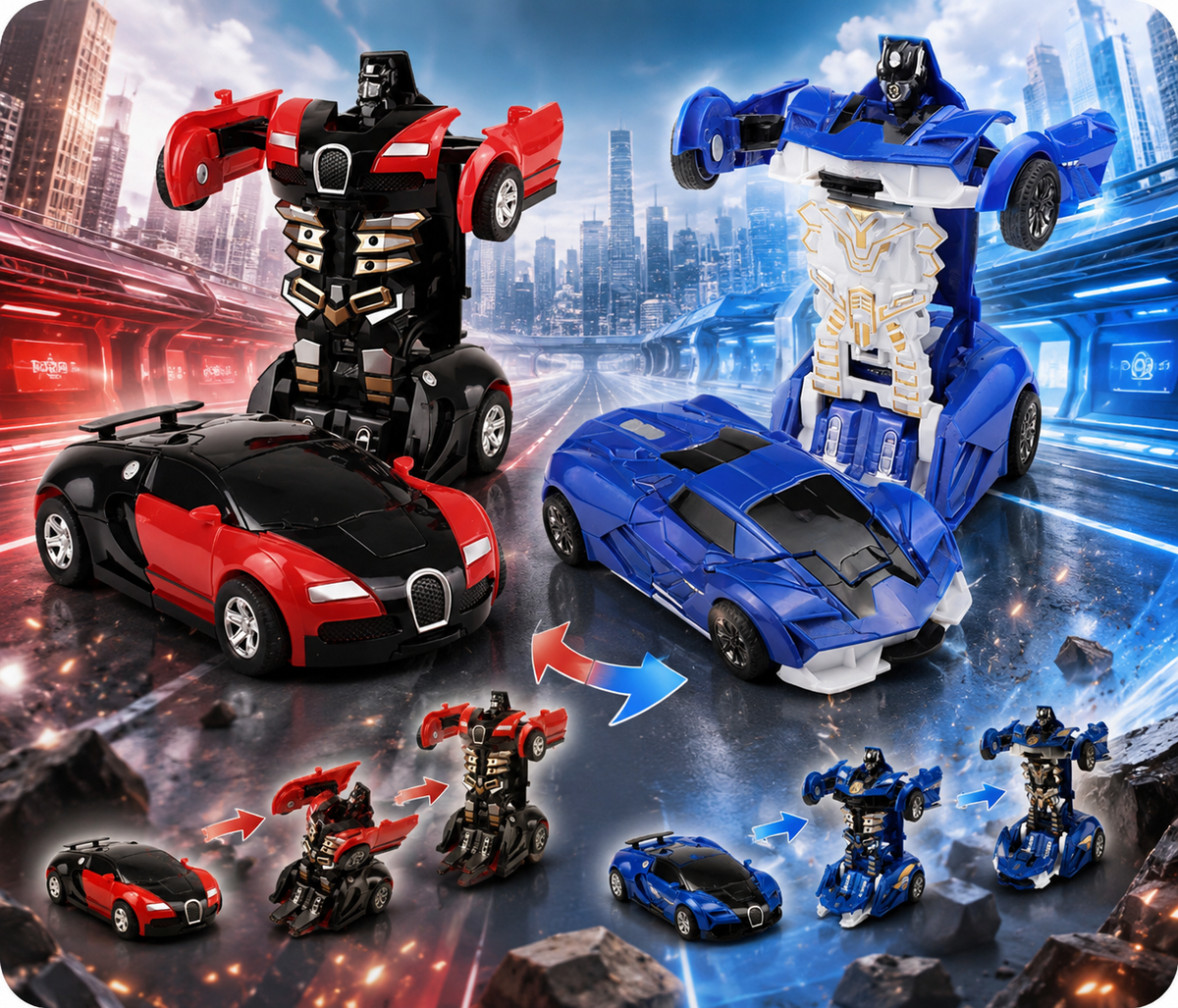 Voiture Robot Transformable - Jouet Enfant