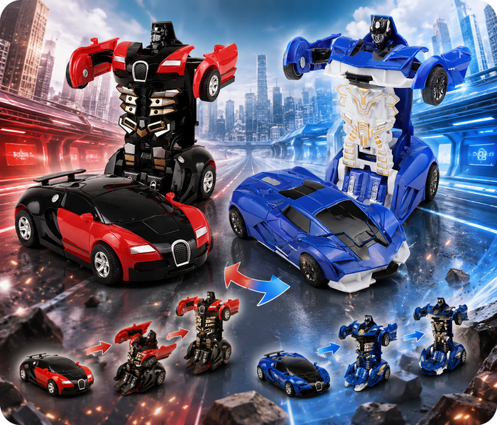Voiture Robot Transformable - Jouet Enfant
