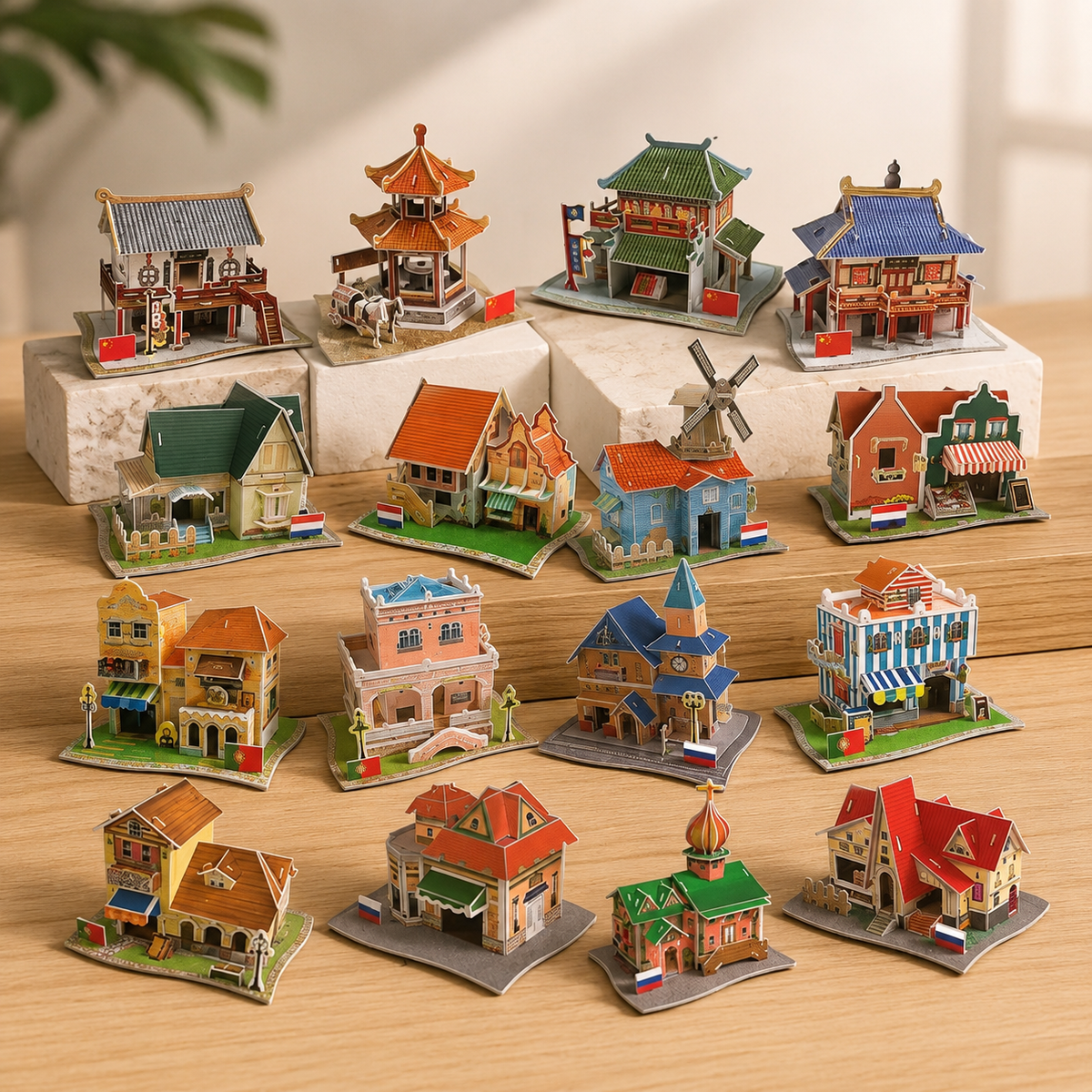 Puzzle 3D Éducatif - Monuments du Monde