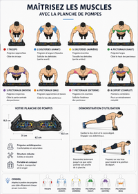 Planche à Pompes Multifonction - Kit Fitness Pliable