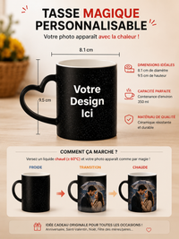 Tasse Magique Personnalisée - Photo & Texte Révélés à la Chaleur