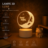 Lampe 3D Lumineuse - Veilleuse Déco Originale