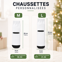 Chaussettes Personnalisées avec Visage - Cadeau Original