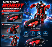 Voiture Robot Transformable - Jouet Enfant