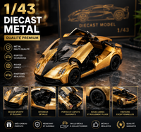 Petite Voiture de Course à Rétrofriction - Métal