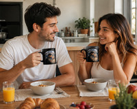 Tasse Magique Personnalisée - Photo & Texte Révélés à la Chaleur