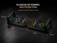 Planche à Pompes Multifonction - Kit Fitness Pliable