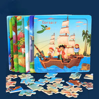 Puzzle 3D en Bois - Animaux & Véhicules (20 pièces, Montessori)
