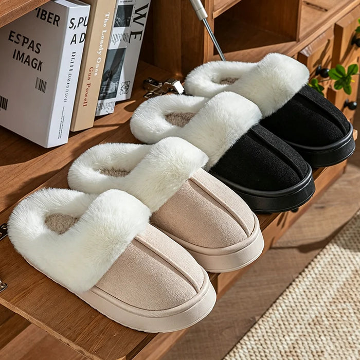 Chaussons Mules Fourrure - Confort & Style