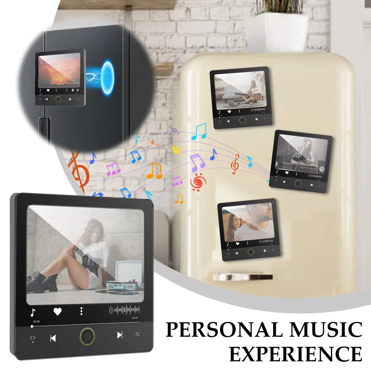 Aimant Frigo Musical Personnalisé avec Boîte à Musique