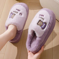 Chaussons Ours en Peluche - Doux & Chauds