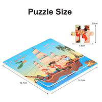 Puzzle 3D en Bois - Animaux & Véhicules (20 pièces, Montessori)